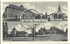 Berlin Borsigwalde 4 Bild AK mit Bahnhof Tegel