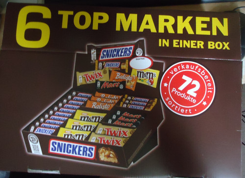 Mars snickers m twix - m&m,