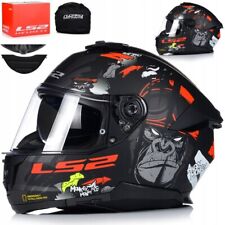 LS2 FF808 STREAM II Monkey Integralhelm Motorradhelm mit Sonnenblende XS-3XL