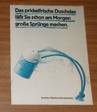 Seltene Werbung DUSCHDAS läßt Sie schon am Morgen große Sprünge machen 1975