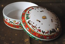 Weihnachtsgeschirr, Weihnachtsservice,  Porzellan-Dose, Deckeldose, Ahorn B-WARE