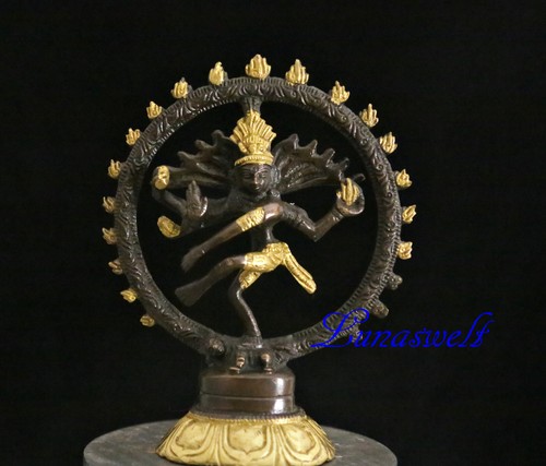 Shiva nataraja figur messing - shiva,