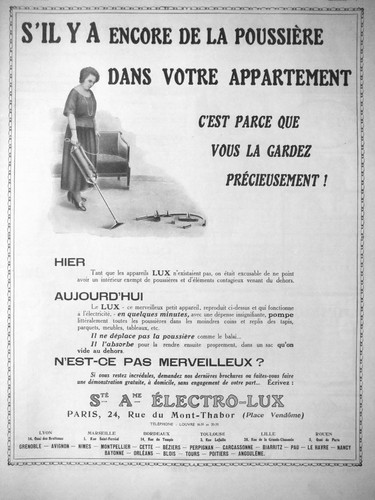 Pressewerbung 1922 staubsauger - pressewerbung,