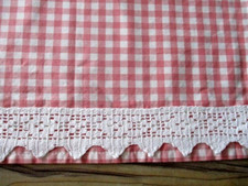 Scheibengardine Häkelborde  Handarbeit neuwertig ca. 145 x 44cm