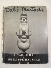 Dali's Mustache SALVADOR DALI HALSMAN Buch 1. Auflage 1954 Interview Fotos Kunst