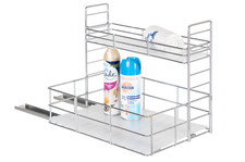 ONVAYA® Spülschrank-Organizer ǀ verchromter Stahl ǀ ausziehbar I B-Ware