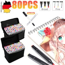 80 Farbe Filzstifte Marker Set