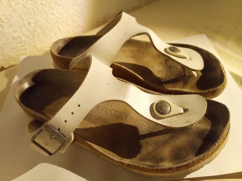 Birkenstock gizeh weiß 37 - gr.,