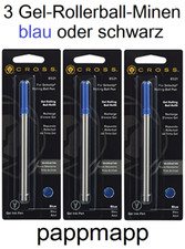 3 CROSS Gel-Rollerball-Mine