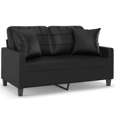 2/3-Sitzer-Sofa mit Zierkissen Kunstleder Couch Loungesofa Schlafsofa Sitzgruppe