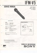 SONY - IFM-V5 - Service Manual + Schaltbild for cordless microphone - B3839
