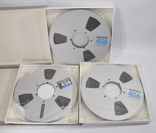 3x ALU Spule TONBAND AMPEX 456-273111 1/2" Aluspule Metall Reel Set Tonbänder