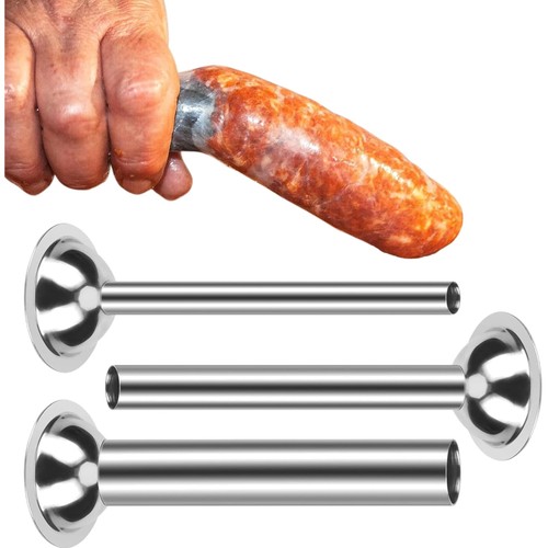 Edelstahl wurstfüllrohre set - edelstahl,