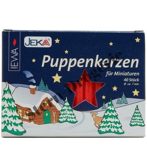Puppenkerzen 7x70 rot 40 - mm,