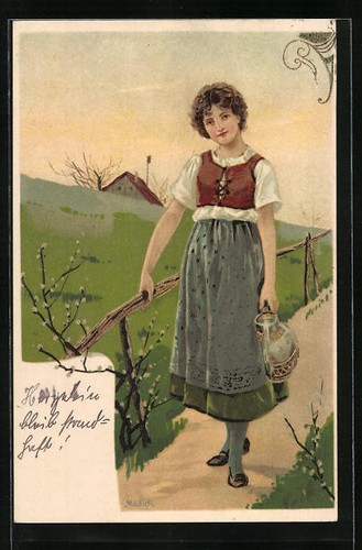 Künstler alfred mailick - künstler-ak,