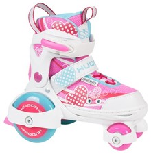 Hudora My First Quad Rollschuhe, rosa, 26–29 cm