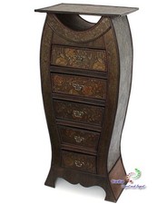 Dekotisch Beistelltisch Kommode Tisch Antik Look Fisch-Form