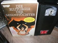 VHS DIE BLUTORGIE DER SATANSTÖCHTER von VMP VIDEO Regie: Ted V. Mikels