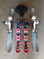 Snowbike,Schneebike Set mit original Schnee-Hirsch Adapter und Salomon Fußskier