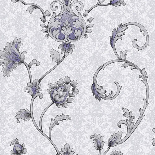 Vlies tapete blumen ornament - vlies,
