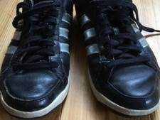 Adidas 40  UK 6,5  US 8 Hoops Court Low Cut schwarz Silber Vintage Sneaker Damen