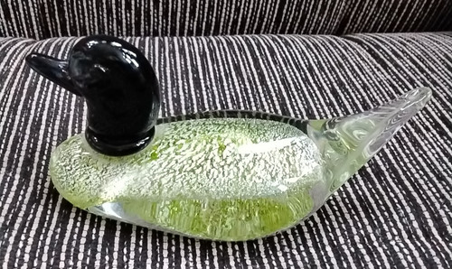 Vintage glas figur ente - vintage, ca