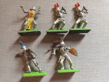 5 x Figuren „Deetail“ Made in England Britains Ltd 1971 – Ritter