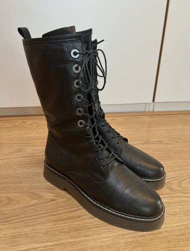 Stiefel schwarz top leder - stiefel,