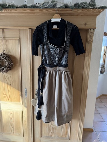 Dirndl midi 38 schwarz - dirndl,