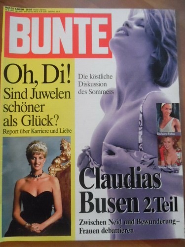 Bunte 8 1993 claudia - bunte, 35