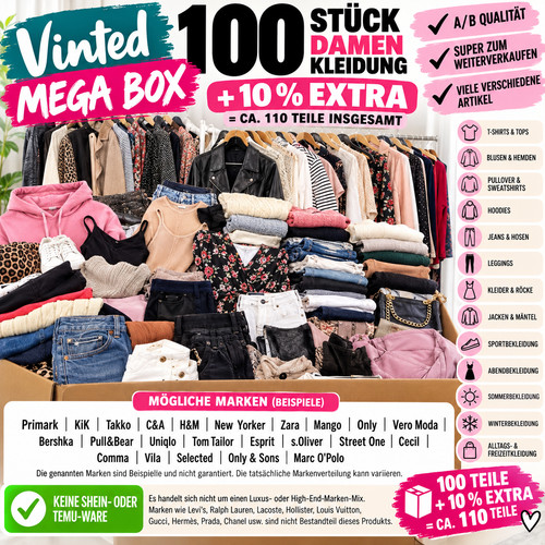 Vinted mega box 100 teile - mega,