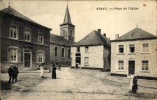 CPA Stave Aisne, Place de l'Eglise - 4872969