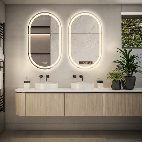 100cm frameless oval - 60*100cm,
