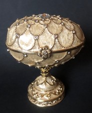  dekorative Schmuckdose Schmuckei im " Fabergé Stil"+ Italia Design Halskette 