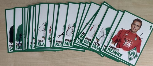 Werder bremen autogrammkarten - werder,