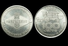 SACHSEN: Medaille 1988, Hettstedt. VEB MÄHDRESCHERWERK BISCHOFSWERDA / SINGWITZ.