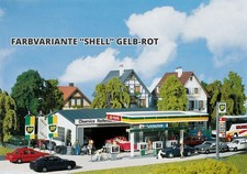 Faller wie 130345 Tankstelle Set Servicegebäude Zapfsäule SHELL  NEU ungebaut H0