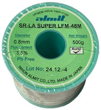 Almit SR-LA Super LFM-48M Lötzinn 0.8mm – 500g Rolle