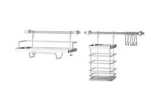 Küchenreling  Hängeleiste Küchenutensilien Hakenleiste 10 Telig 54cm Silber