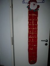 Weihnachtskalender aus Stoff zum Befüllen Nikolaus