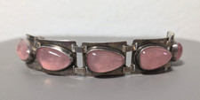 Georg Kramer Altes Silber Armband mit Rosenquarz gk /Georg Kramer Design Vintage