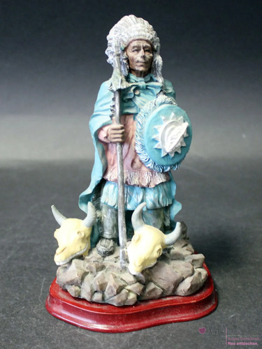 Indianerfigur häuptling mit - indianerfigur,