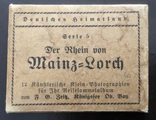 Der Rhein von Mainz-Lorch , 12 Photographien, Top Zustand,alt