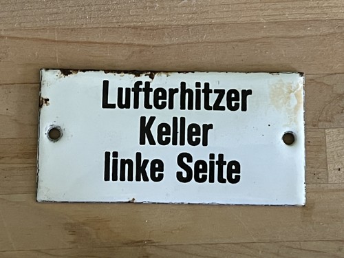 Antikes emailschild - antikes,