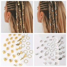 35 Stück Dreadlock Perlen aus Metall Dreadlocks Manschetten Haarschmuck Braids 