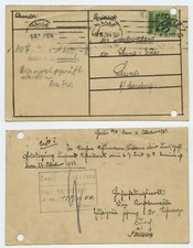 113027 - Postkarte - Halle (Saale) 9.10.1923 nach Leuna b. Merseburg