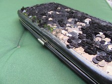 PORTEMONNAIE - SCHWARZ-PAILLETTEN