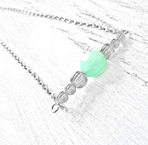 Zierlich jade kette aqua - zierlich,