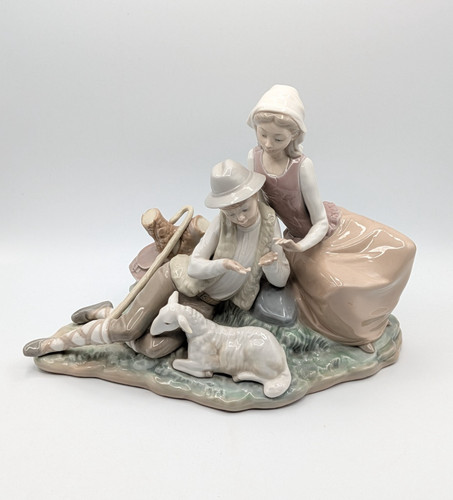 Große lladro kinder lesen - lladro,