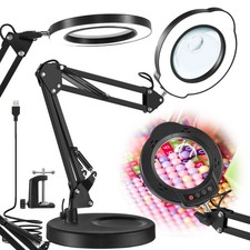 15X 10X Lupe mit Licht und